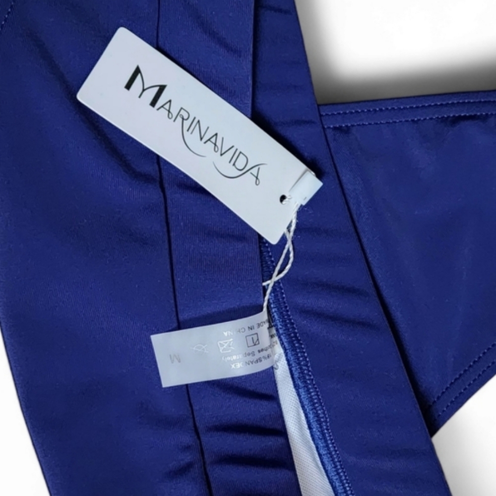 Nwt, Marinavida 2 Piece Blue,Swimsuit Set - Picture 5 of 6